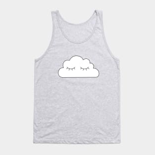 Cute Sleepy Cloud Tank Top